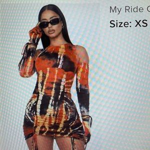 Fashion Nova Multicolor Bodycon Dress